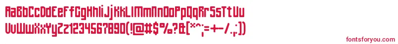 フォントSpinach – 白い背景に赤い文字