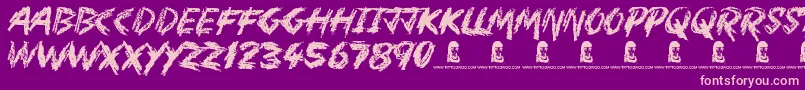 MotherInLaw Font – Pink Fonts on Purple Background