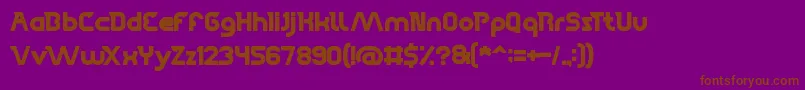 HighFlagship Font – Brown Fonts on Purple Background