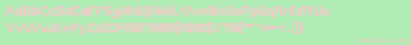 HighFlagship Font – Pink Fonts on Green Background