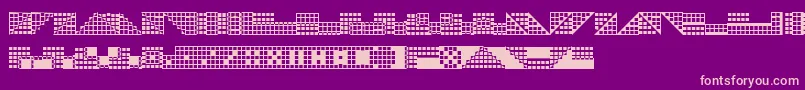 Weitere Informationen zur Pichsim-Schriftart Pichsim-Schriftart – Rosa Schriften auf violettem Hintergrund