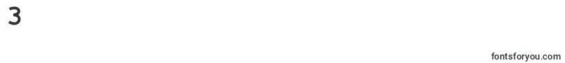 CurantyleBold-Schriftart – Schriften für die Ziffer 3