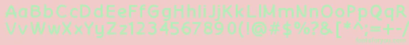 CurantyleBold Font – Green Fonts on Pink Background