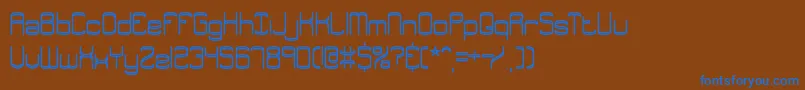 EnthuseBrk Font – Blue Fonts on Brown Background