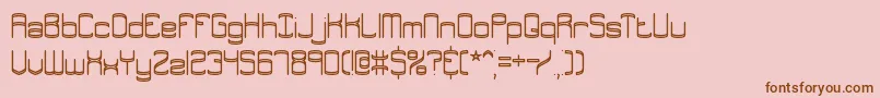 EnthuseBrk Font – Brown Fonts on Pink Background