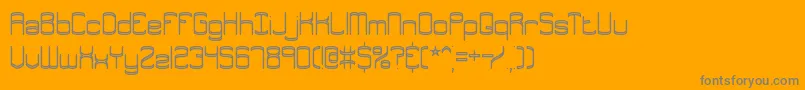 EnthuseBrk Font – Gray Fonts on Orange Background