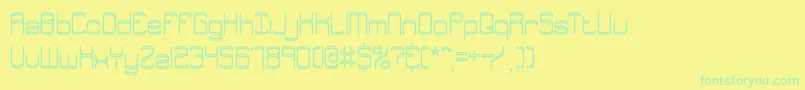 EnthuseBrk Font – Green Fonts on Yellow Background