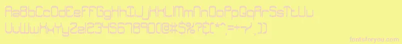 EnthuseBrk Font – Pink Fonts on Yellow Background