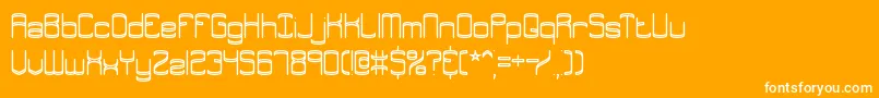 EnthuseBrk Font – White Fonts on Orange Background