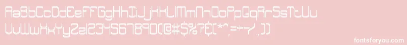 EnthuseBrk-Schriftart – Weiße Schriften auf rosa Hintergrund
