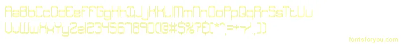 EnthuseBrk Font – Yellow Fonts on White Background