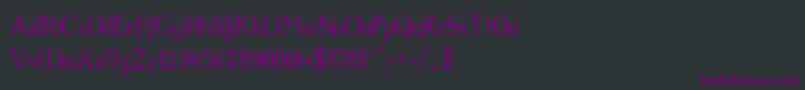 Dumbledor3Thin Font – Purple Fonts on Black Background