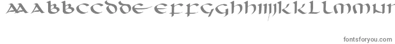 Шрифт Unciaal – серые шрифты на белом фоне