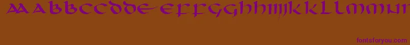 Unciaal Font – Purple Fonts on Brown Background