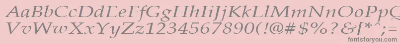 fuente PalisadebroadItalic – Fuentes Grises Sobre Fondo Rosa