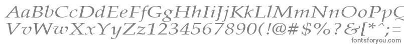 Шрифт PalisadebroadItalic – серые шрифты