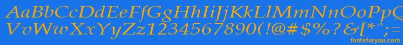 fuente PalisadebroadItalic – Fuentes Naranjas Sobre Fondo Azul