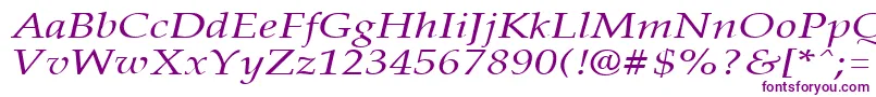 Police PalisadebroadItalic – polices violettes