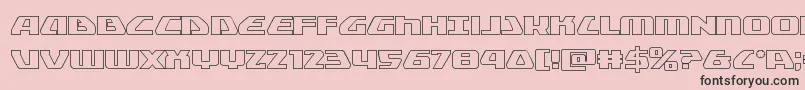 Globaldynamicsout Font – Black Fonts on Pink Background