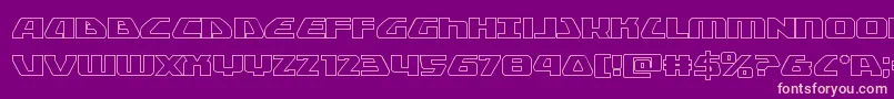 Globaldynamicsout Font – Pink Fonts on Purple Background
