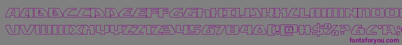 Globaldynamicsout Font – Purple Fonts on Gray Background