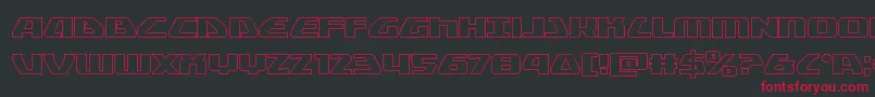 Globaldynamicsout Font – Red Fonts on Black Background