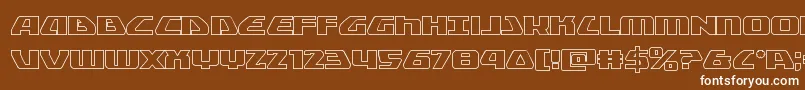 Globaldynamicsout Font – White Fonts on Brown Background