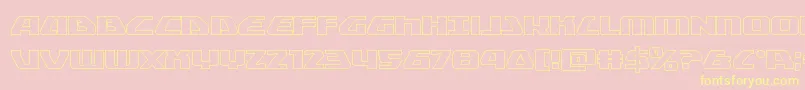 Globaldynamicsout Font – Yellow Fonts on Pink Background