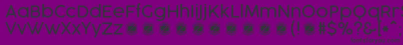 Шрифт CocogooseProLightTrial – чёрные шрифты на фиолетовом фоне