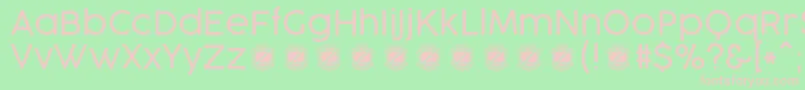 CocogooseProLightTrial Font – Pink Fonts on Green Background