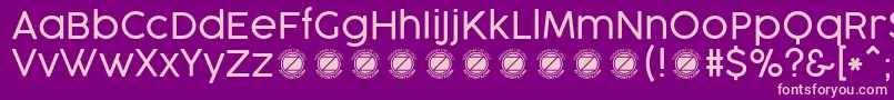 CocogooseProLightTrial Font – Pink Fonts on Purple Background