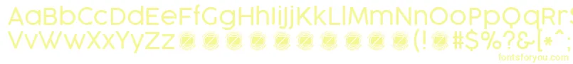 CocogooseProLightTrial Font – Yellow Fonts on White Background