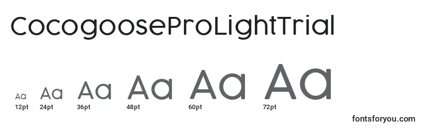 CocogooseProLightTrial Font Sizes