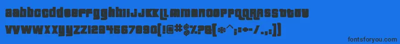 Pricedownink Font – Black Fonts on Blue Background