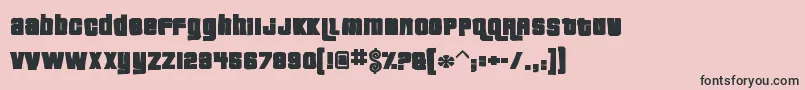 Pricedownink Font – Black Fonts on Pink Background