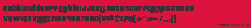 Pricedownink Font – Black Fonts on Red Background
