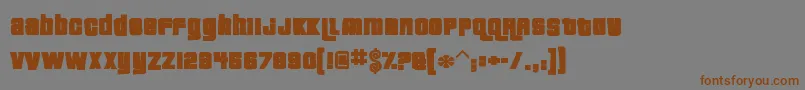 Pricedownink Font – Brown Fonts on Gray Background