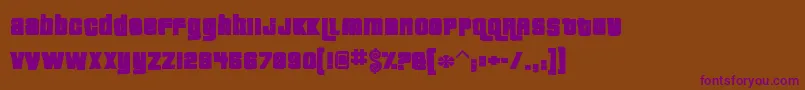 Pricedownink Font – Purple Fonts on Brown Background