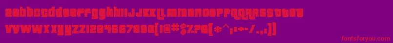 Pricedownink Font – Red Fonts on Purple Background