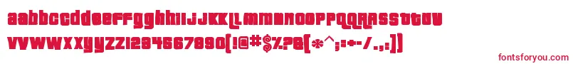 Pricedownink-Schriftart – Rote Schriften auf weißem Hintergrund