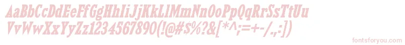 KingsbridgeCdBdIt Font – Pink Fonts on White Background