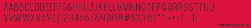 Thelightfont Font – Black Fonts on Red Background