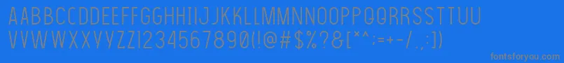 Thelightfont Font – Gray Fonts on Blue Background