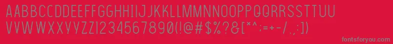 Thelightfont Font – Gray Fonts on Red Background