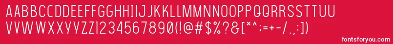 Thelightfont Font – White Fonts on Red Background