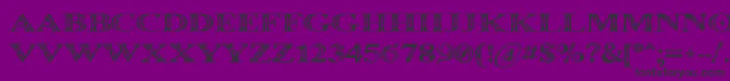 フォントOccoluchi – 紫の背景に黒い文字
