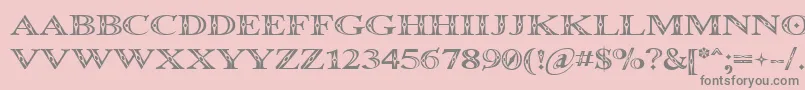 Occoluchi Font – Gray Fonts on Pink Background