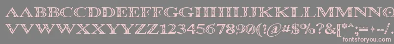 Occoluchi Font – Pink Fonts on Gray Background
