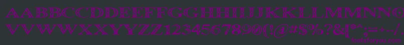 More about Occoluchi Font Occoluchi Font – Purple Fonts on Black Background