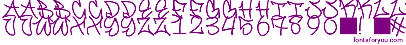More about GraffitiFont Font GraffitiFont Font – Purple Fonts on White Background